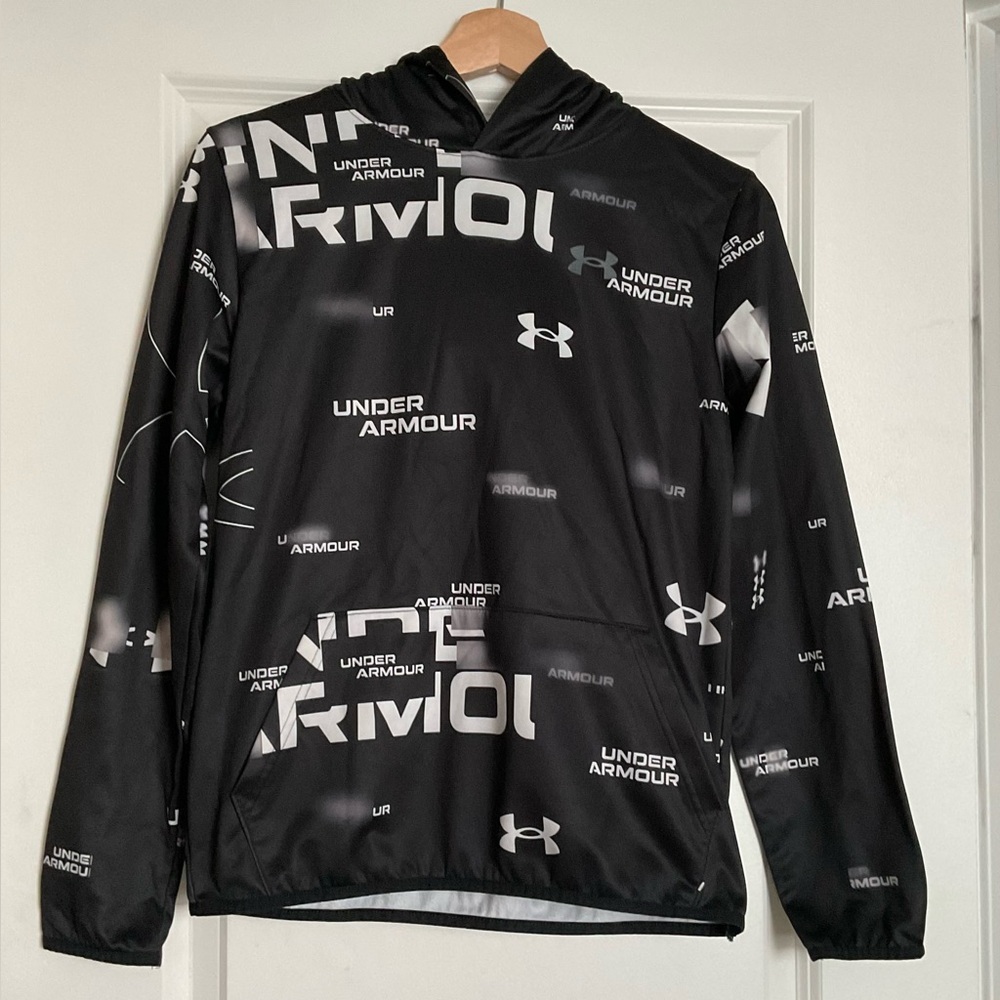 Boys Large Under Armour Printed Fleece Hoodie